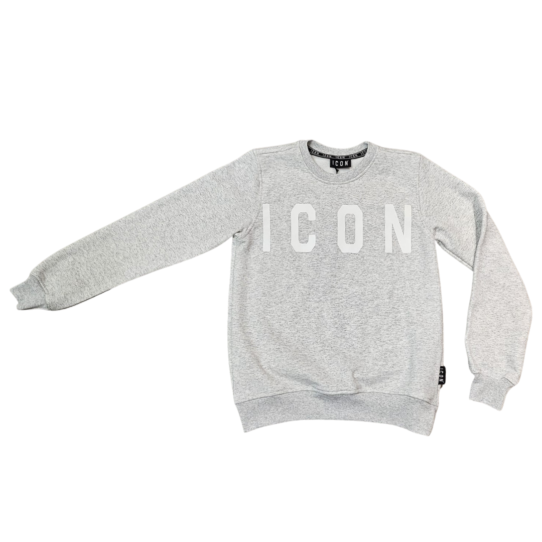 Logo round sweater w