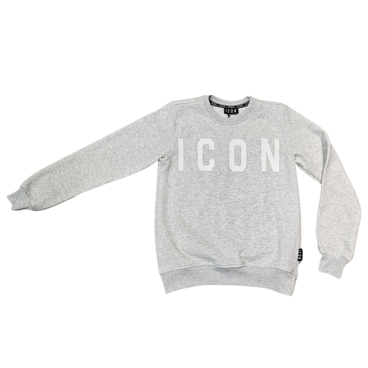 Logo round sweater w