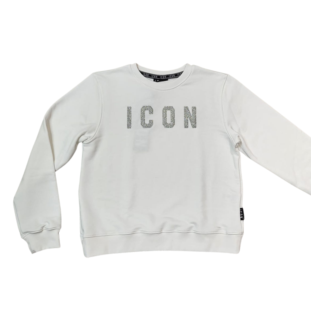 Glitter round sweater w