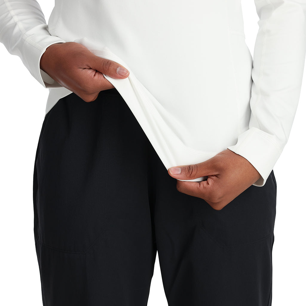 1/2 zip shimmer midlayer w