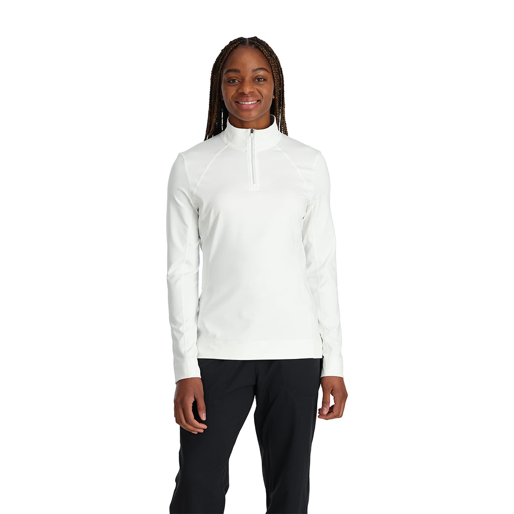 1/2 zip shimmer midlayer w