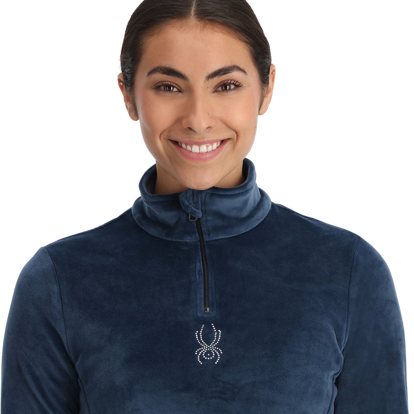 1/2 zip shimmer midlayer w