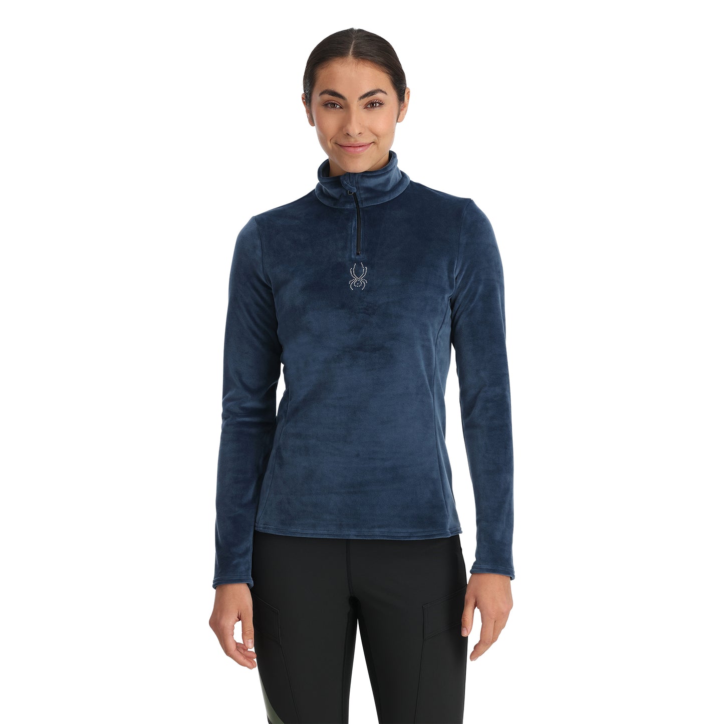 1/2 zip shimmer midlayer w