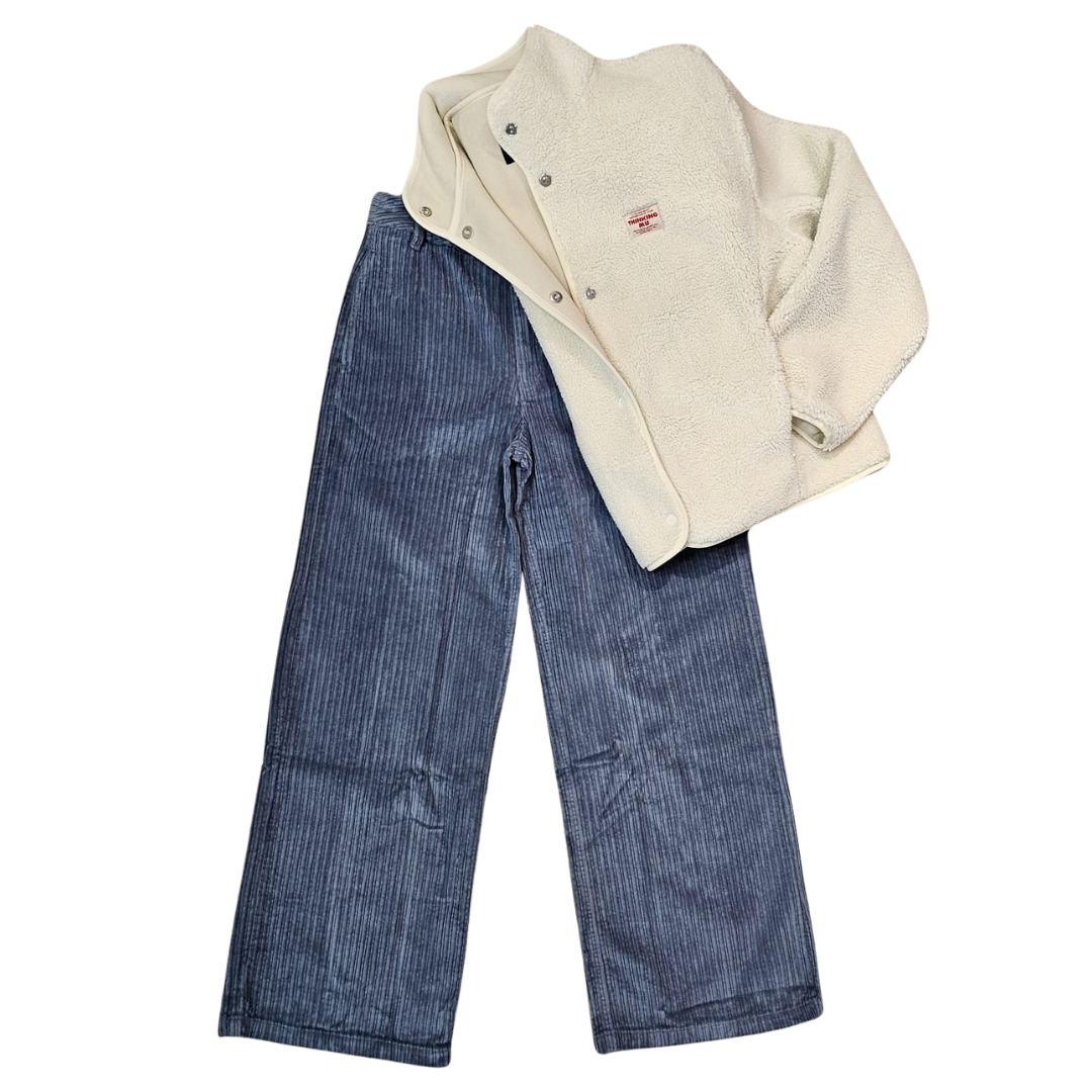 Fuzz corduroy pants w