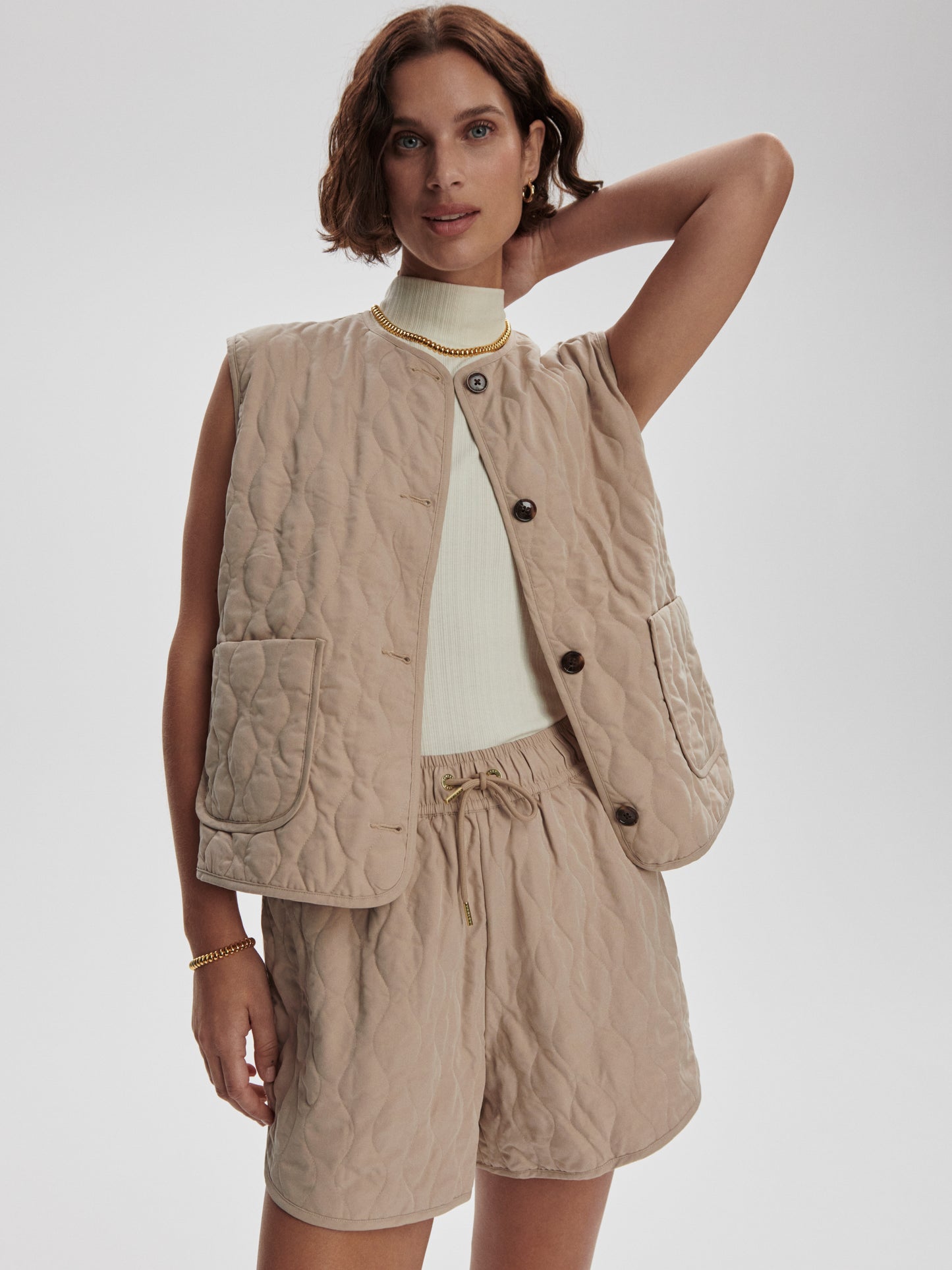 Karla quilted vest w
