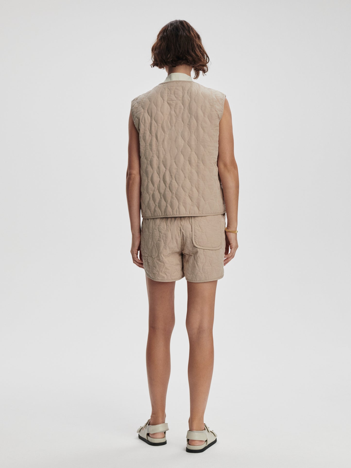 Karla quilted vest w