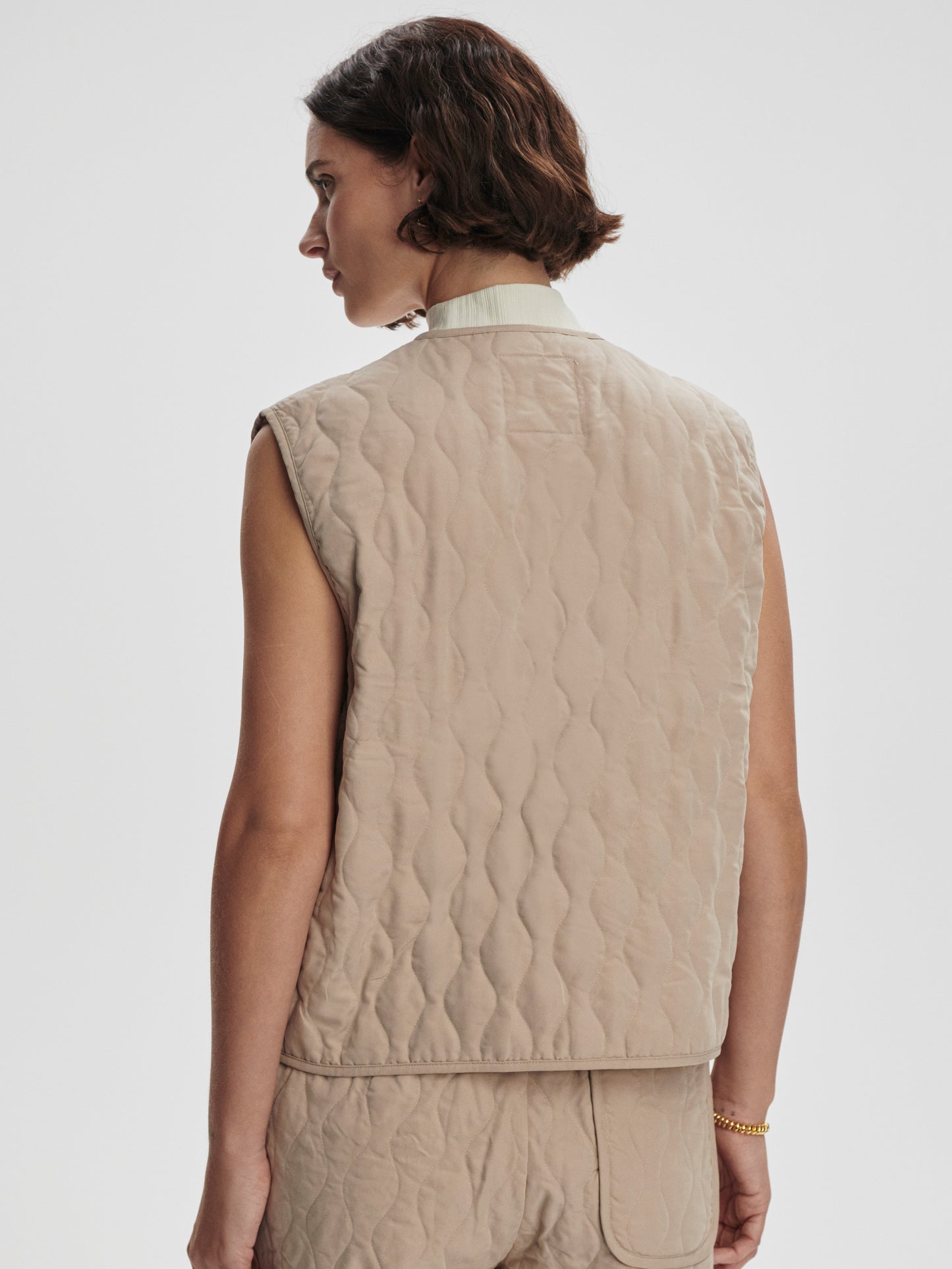 Karla quilted vest w
