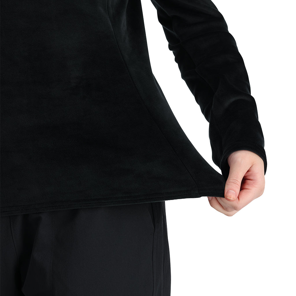 1/2 zip shimmer midlayer w