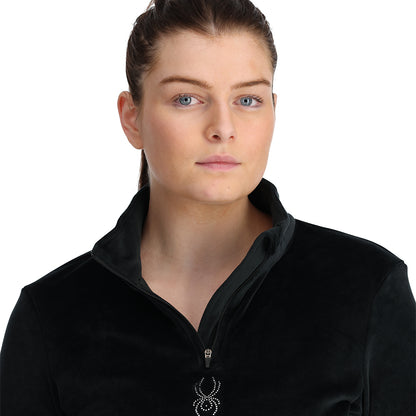 1/2 zip shimmer midlayer w