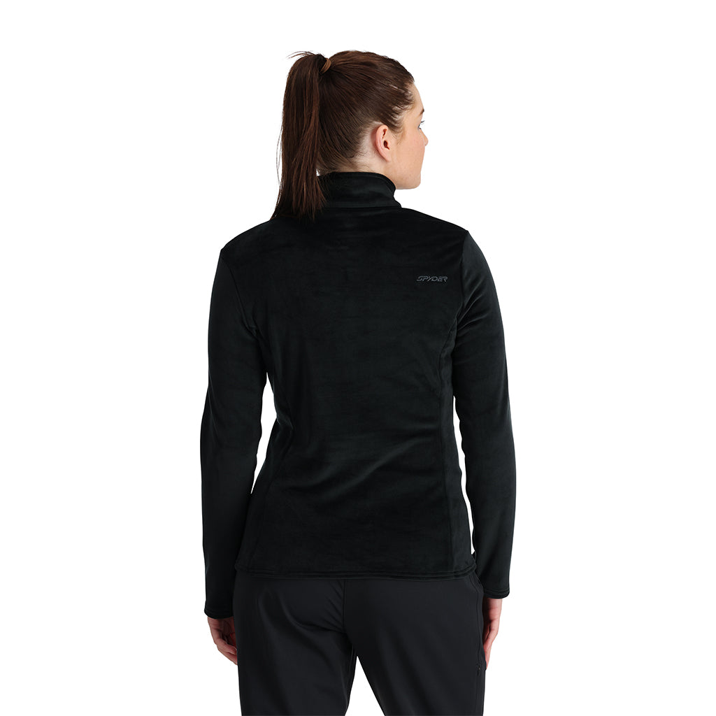 1/2 zip shimmer midlayer w