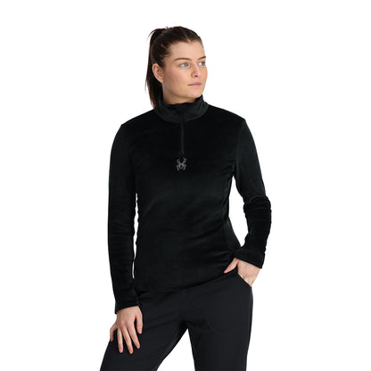 1/2 zip shimmer midlayer w