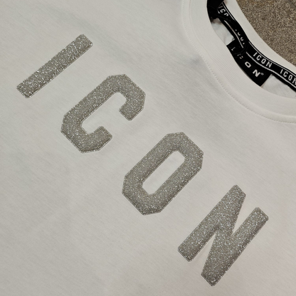 Glitter logo t-shirt w