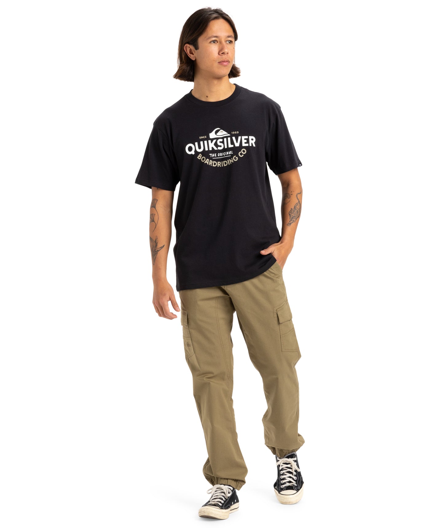 Cuffed cargo pants m