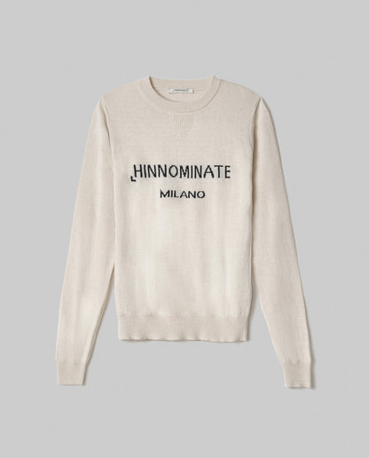 Sweater roundnk mix cashmere w