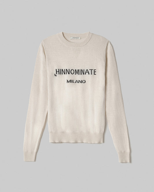 Sweater roundnk mix cashmere w