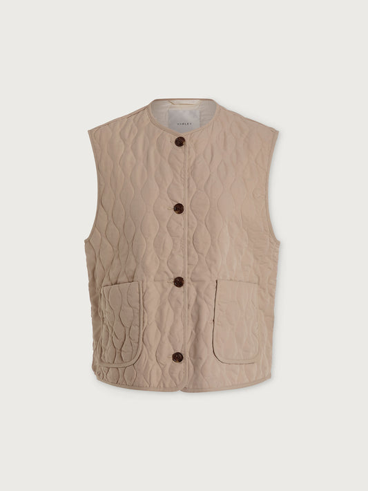 Karla quilted vest w